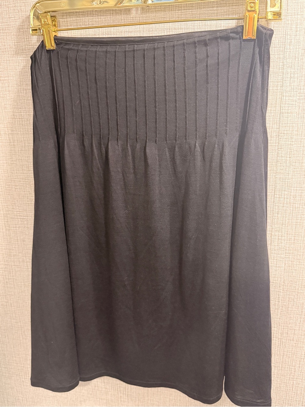 Intuitions Brand Women’s Black Knit A-Line Skirt Size Large